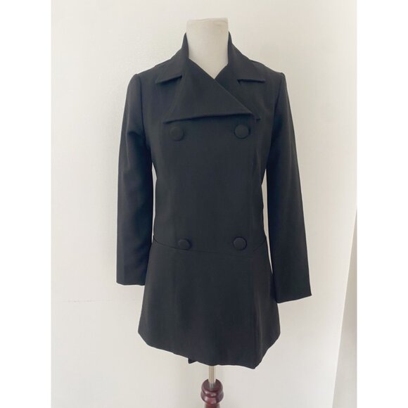 Lip Service Vintage Y2K Tuxedo Suit Blazer Mini Dress Black - Picture 1 of 13